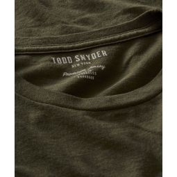 Made In L.A. Premium Jersey Longsleeve T-Shirt in Snyder Olive