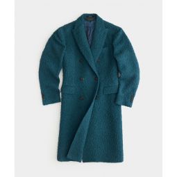 Italian Casentino Double Breasted Topcoat in Teal