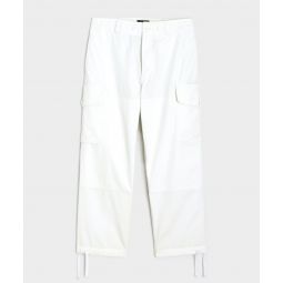 Garment Dyed Cargo Pant in White
