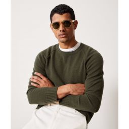 Nomad Cashmere Crewneck in Olive