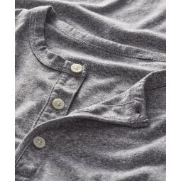 Made in L.A. Premium Jersey Henley in Grey Heather