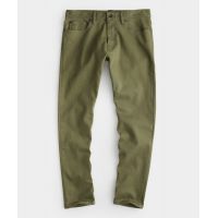 Slim Fit 5-Pocket Chino in Fatigue Green