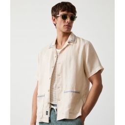 Embroidered Leisure Shirt in Canvas