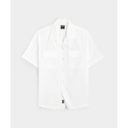 Two Pocket Short Sleeve Shirt in White