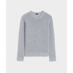 Linen Crewneck in Silver Mist