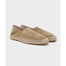 Suede Espadrille in Natural