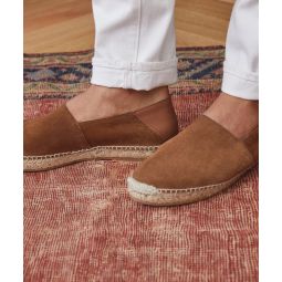 Suede Espadrille in Tobacco