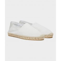 Suede Espadrille in Ivory