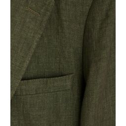 Italian Linen Sutton Jacket in Olive
