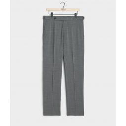 Italian Tropical Wool Side Tab Trouser in Grey
