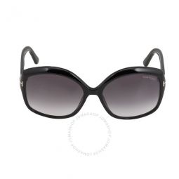 Chiara Grey Gradient Oversized Ladies Sunglasses