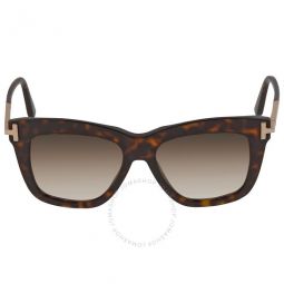 Dasha Polarized Brown Square Ladies Sunglasses