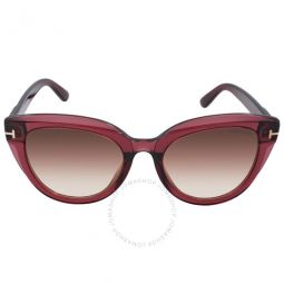 Tori Bordeaux Gradient Cat Eye Ladies Sunglasses
