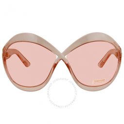 Carine Pink Butterfly Sunglasses