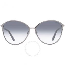 Penelope Blue Oval Ladies Sunglasses