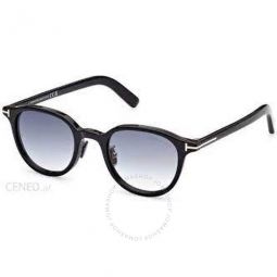 Smoke Gradient Oval Unisex Sunglasses