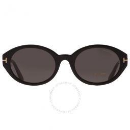 Genevieve Smoke Oval Ladies Sunglasses