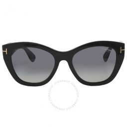 Cara Polarized Smoke Cat Eye Ladies Sunglasses
