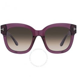 Beatrix Brown Square Ladies Sunglasses
