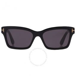 Mikel Smoke Cat Eye Ladies Sunglasses