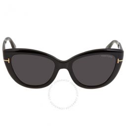 Anya Smoke Cat Eye Ladies Sunglasses