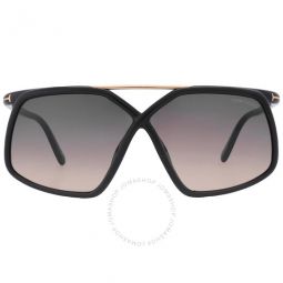 Meryl Smoke Gradient Butterfly Mens Sunglasses