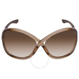 Whitney Gradient Brown Oversized Ladies Sunglasses