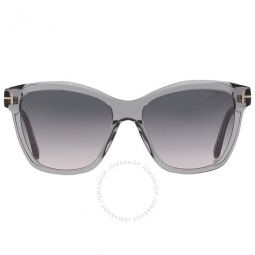 Lucia Smoke Butterfly Ladies Sunglasses