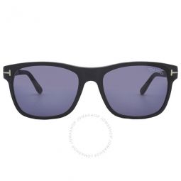 Giulio Blue Rectangular Mens Sunglasses