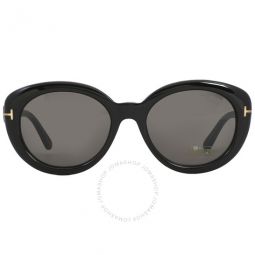Lily Smoke Oval Ladies Sunglasses