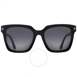 Selby Polarized Smoke Square Ladies Sunglasses