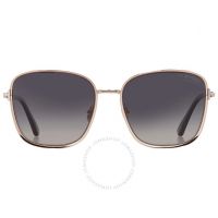 Fern Polarized Smoke Square Ladies Sunglasses