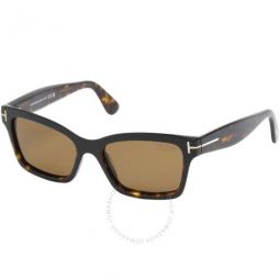Mikel Polarized Brown Cat Eye Ladies Sunglasses