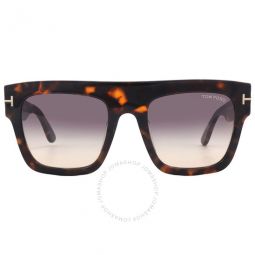 Renee Smoke Gradient Browline Ladies Sunglasses