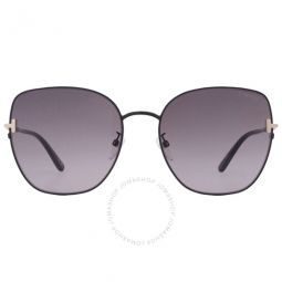 Grey Gradient Butterfly Ladies Sunglasses