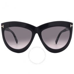 Doris Smoke Gradient Cat Eye Ladies Sunglasses