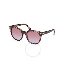 Moira Violet Gradient Oval Ladies Sunglasses