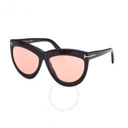 Doris Orange Photochromatic Cat Eye Ladies Sunglasses