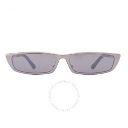 Everett Smoke Mirror Rectangular Unisex Sunglasses