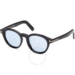 Smoke Oval Mens Sunglasses