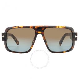 Turner Brown Gradient Navigator Mens Sunglasses