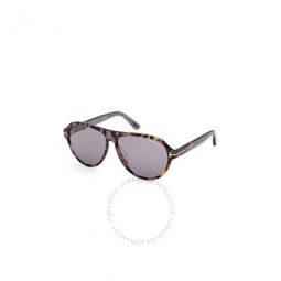 Quincy Smoke Mirror Pilot Mens Sunglasses