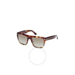 Alberto Brown Mirror Square Mens Sunglasses