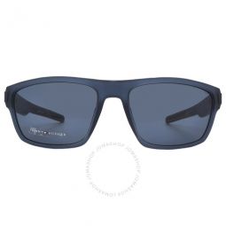 Blue Rectangular Mens Sunglasses