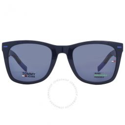 Blue Rectangular Unisex Sunglasses