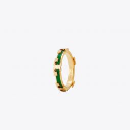SERIF-T ENAMELED STACKABLE RING