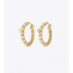 KIRA PEARL HOOP EARRING