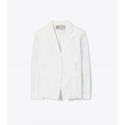 EMBROIDERED BRODERIE ANGLAISE JACKET