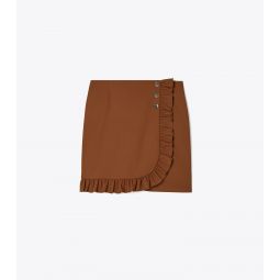 TECH TWILL RUFFLE GOLF SKIRT