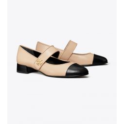 CAP-TOE MARY JANE HEEL BALLET